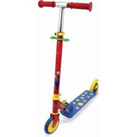 Patinete 2 Ruedas Super Mario con manillar regulable en altura.