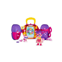 Super Cute mini playset 2 en 1 ¡versión aventura o dormitorio! Con muñeca 12 cm