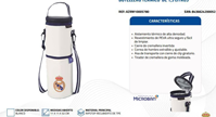 BOTELLERO TÉRMICO PARA BOTELLAS DE 1,5 LITROS REAL MADRID