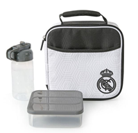 PORTA ALIMENTOS TÉRMICO COMBINADO CON BOTELLA + TUPPER REAL MADRID