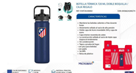 BOTELLA TÉRMICA 720 ML DOBLE BOQUILLA ATLÉTICO DE MADRID