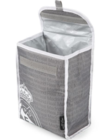 PORTA ALIMENTOS TÉRMICO PLEGABLE GRIS REAL MADRID