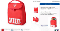 PORTA ALIMENTOS TÉRMICO PLEGABLE ATLÉTICO DE MADRID
